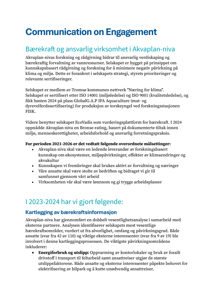 Communication and Engagement UN Global Compact 2025