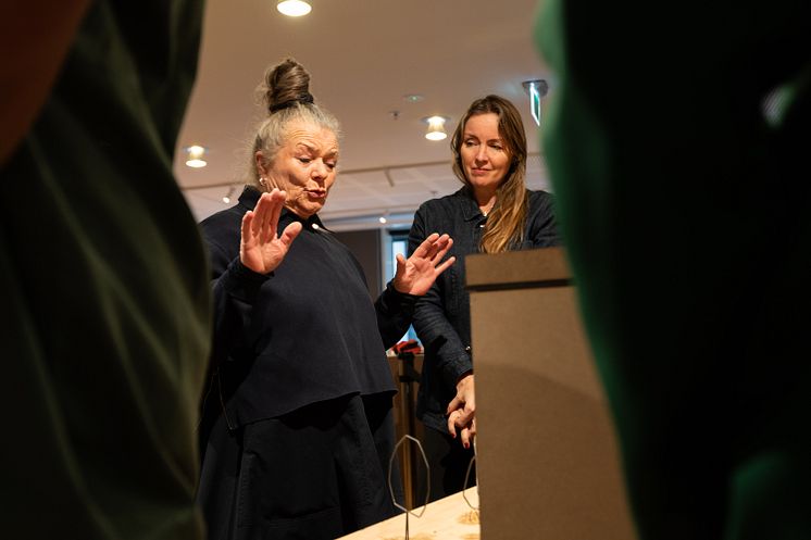 Hanne Tyrmi presenterer forslaget for jury 22julisenteret 20 jan foto Niklas Hart.jpg