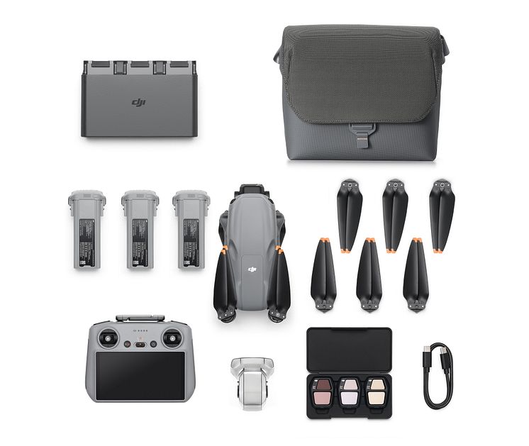 DJI Air 3S Fly More Combo(DJI RC 2)_from above_battery detached.jpeg