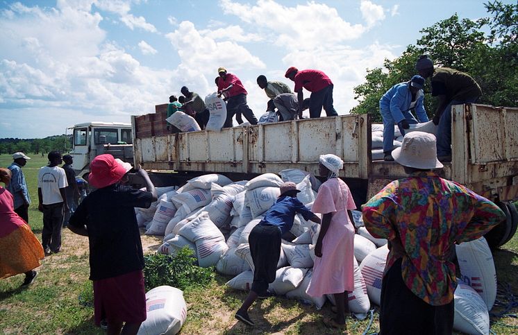 Matutdelning i Zimbabwe