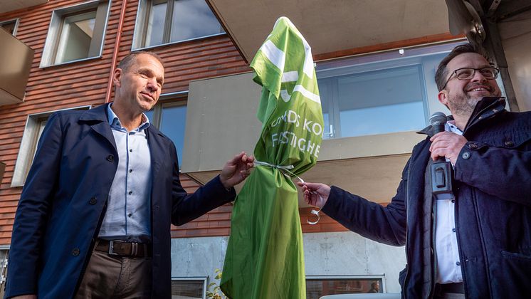 Invigning av VD och styrelsens ordförande.