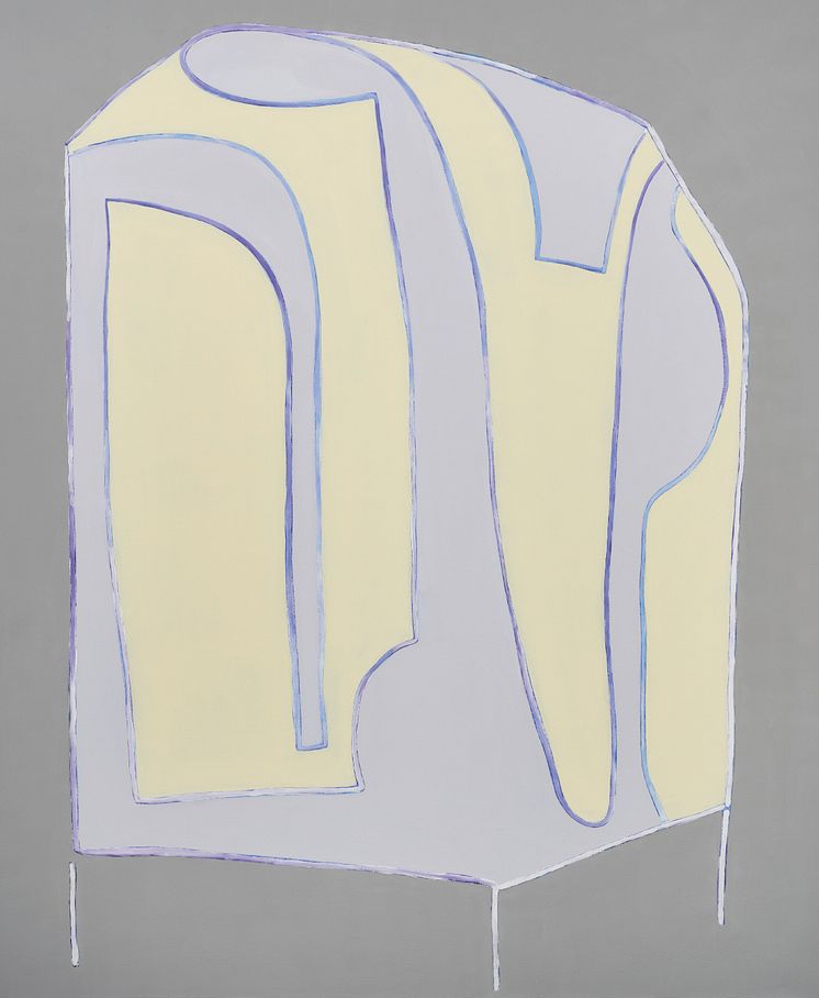 Gerda Scheepers, LAMP, 2021. Acrylic on canvas. 200 x 165 cm. Image courtesy of the artist and Blank Projects, Cape Town