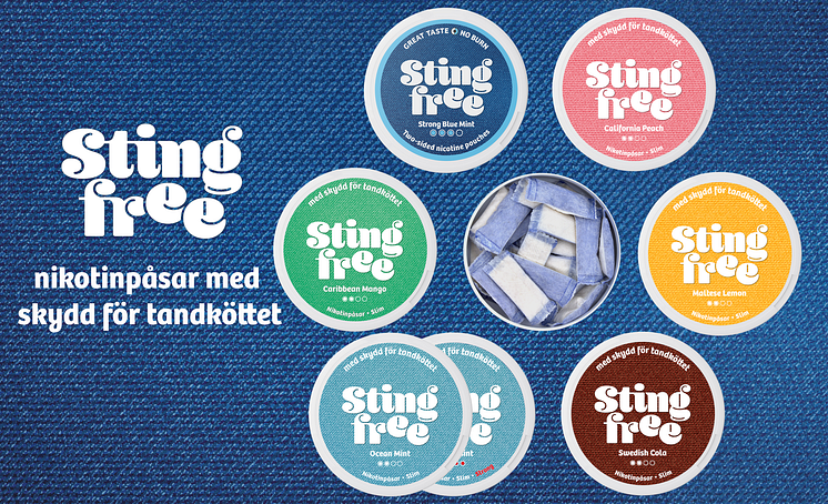 Alla sorter Stingfree vitt snus