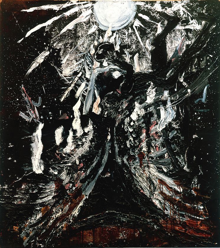 Anselm Kiefer, Tyskland f. 1945, Fallande ängel, 1979.