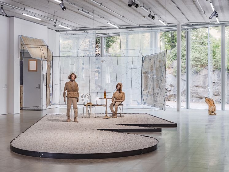Installationsvy från utställningen Playa! på Bonniers Konsthall