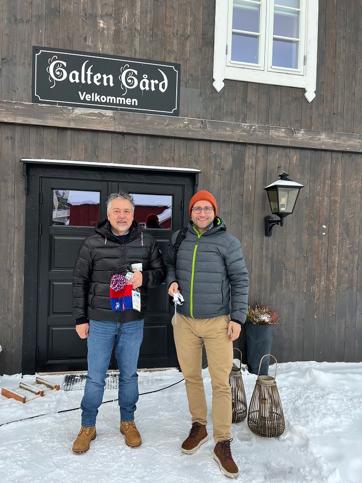 Kurt Winkler, Owner of Winkler Hotels and Florian Lahner, Bruneck Municipality