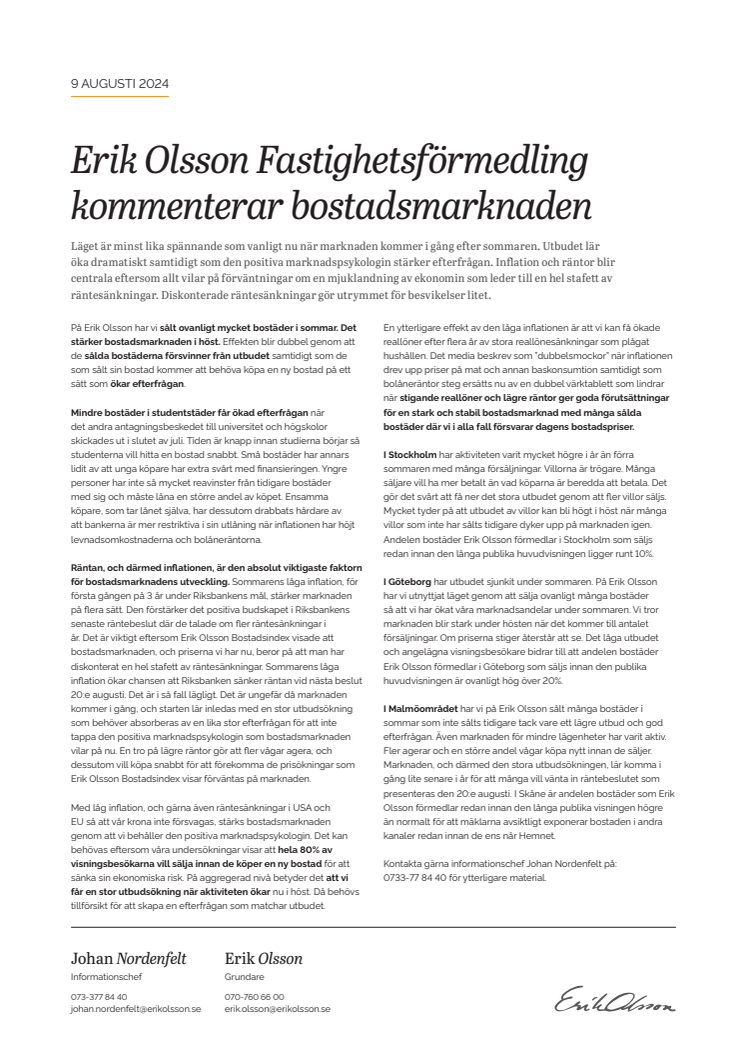 Erik Olsson Fastighetsförmedling kommenterar bostadsmarknaden 9 aug 24.pdf