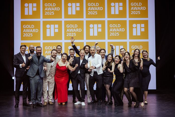 hansgrohe-teamet feirer iF Gold Award 2025