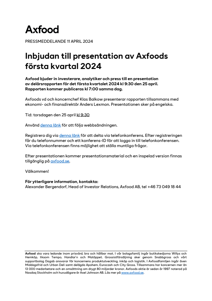 Inbjudan till presentation av Axfoods.pdf