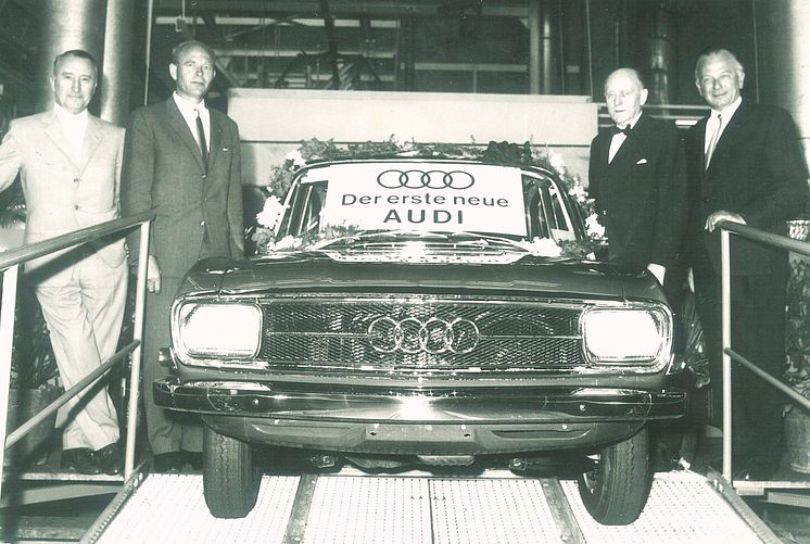 the first post-Second World War Audi rolled off the assembly line on August 13, 1965