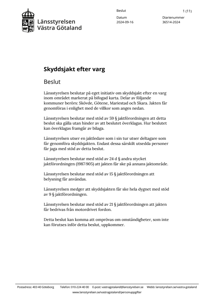 Beslut om skyddsjakt efter skadegörande varg 218-36514-2024.pdf
