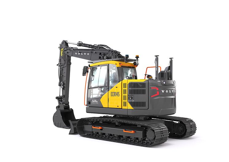 Volvo ECR145 bandgrävare - vänster bak