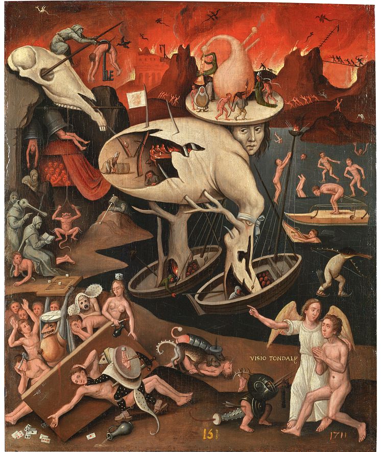 Okänd, (kopia efter Hieronymus Bosch), Visio Tondali, 1400-tal.