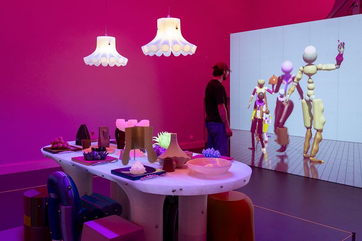 Installationsvy The Liminal Eatery, Wang & Söderström, 2025