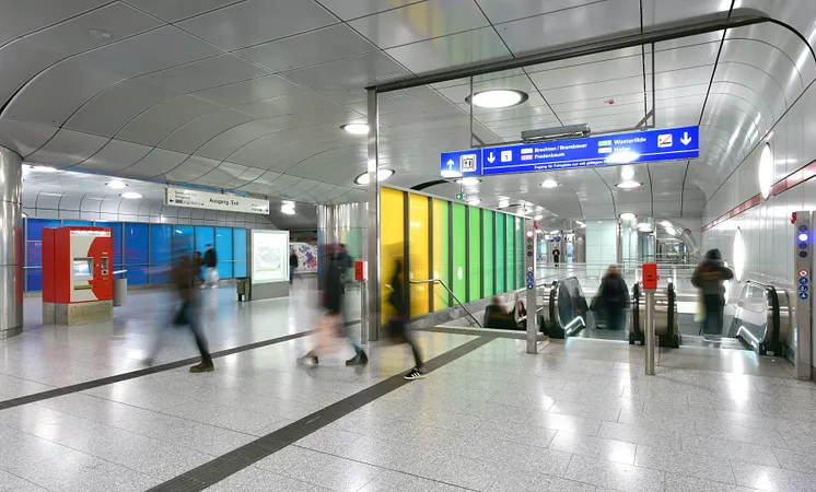 Die Verteiler-Ebene über der Stadtbahnstation Dortmund-Hauptbahnhof