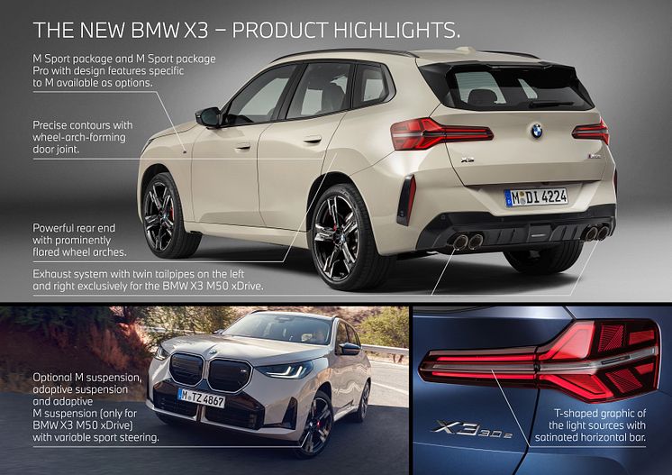 Den nye BMW X3 - information