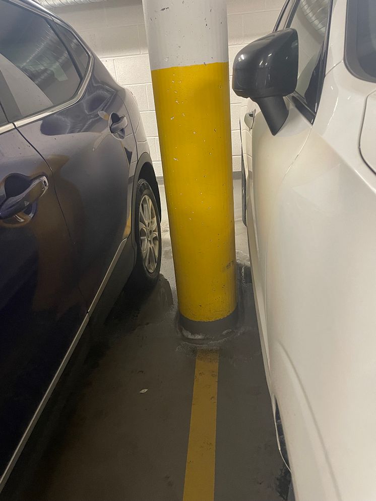 Stolpe i garasje