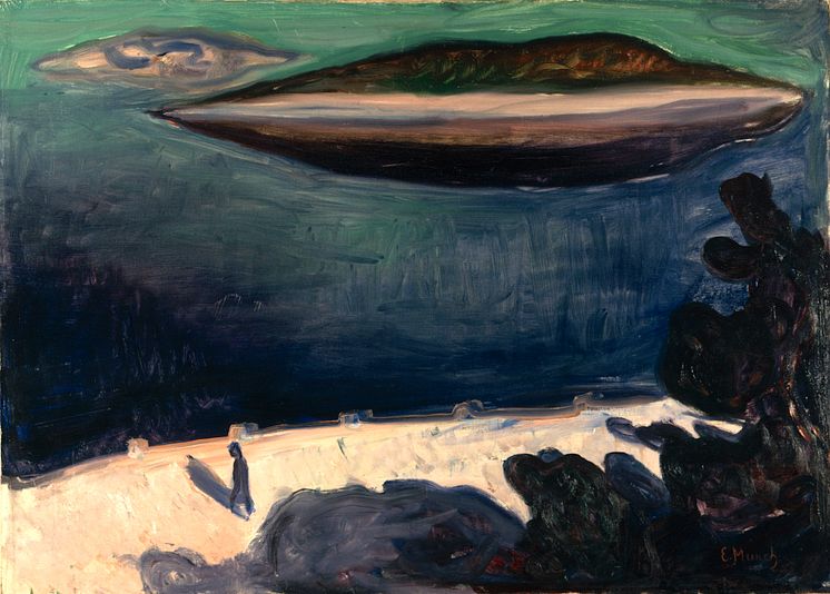Edvard Munch, View from Nordstrand, 1900-1901. Oil on canvas. Photo: Kunsthalle Mannheim / Cem Yücetas