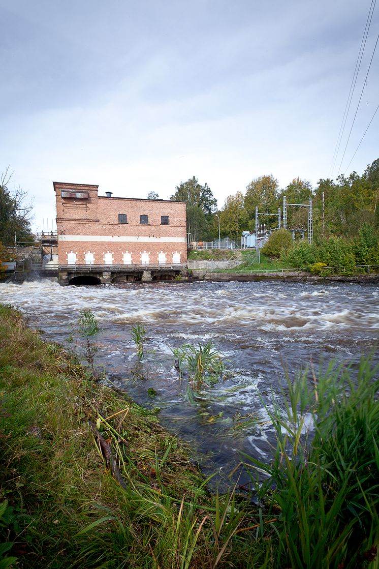 Fridafors nedre kraftstation i Mörrumsån