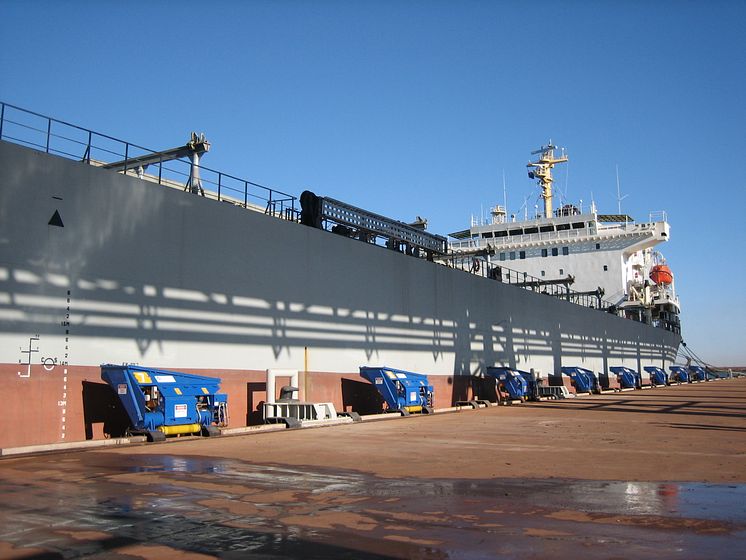 All secure: automated mooring units at Port Hedland, Western Australia #ports #mooring #automation #bulkhandling