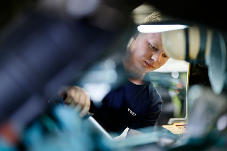 Filip Sjösted, servicetekniker på Swecon