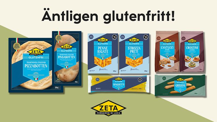 Nytt glutenfritt sortiment från Zeta – för alla matälskare