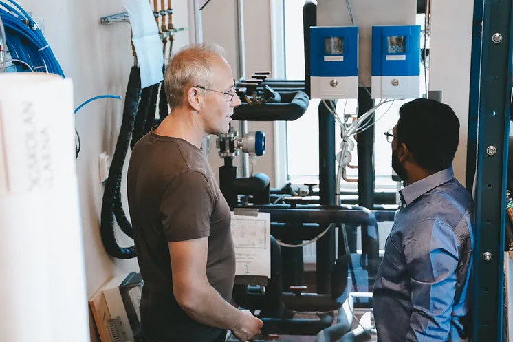Labbmiljö inom Sustainable Energy Research Centre (SERC), där forskare vid Högskolan Dalarna arbetar med olika frågor kopplade till energiomställningen.
