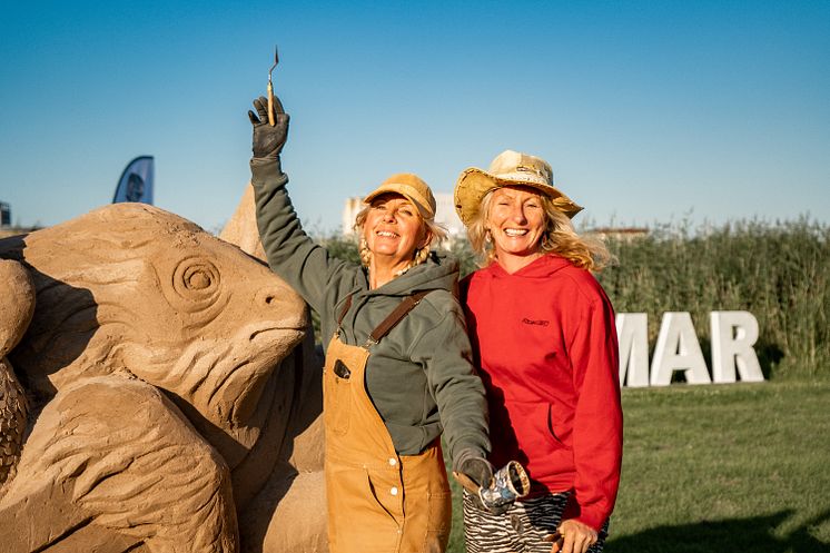 Skulptörerna Tjåsa Gusfors & Lisa Lindqvist