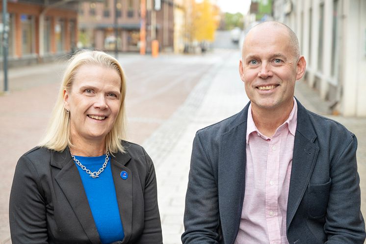 Anna Edin, marknadsområdeschef företagsavdelningen på Nordea och Johan Frishammar, professor i entreprenörskap och innovation vid Luleå tekniska universitet.