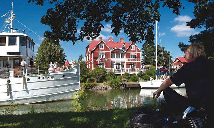 Pressbild - M/S Diana på Göta kanal, Borensberg