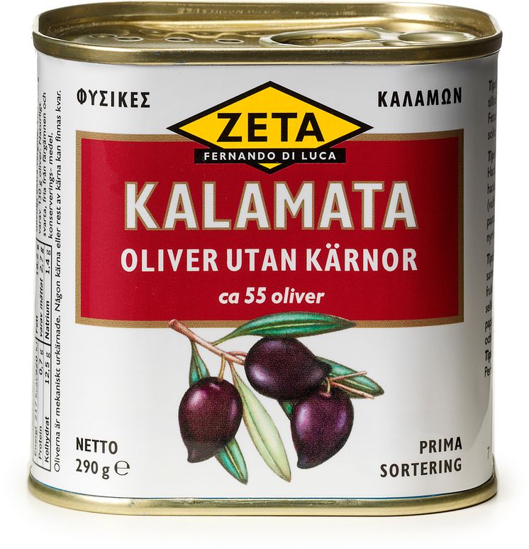 Zeta Kalamata utan kärnor