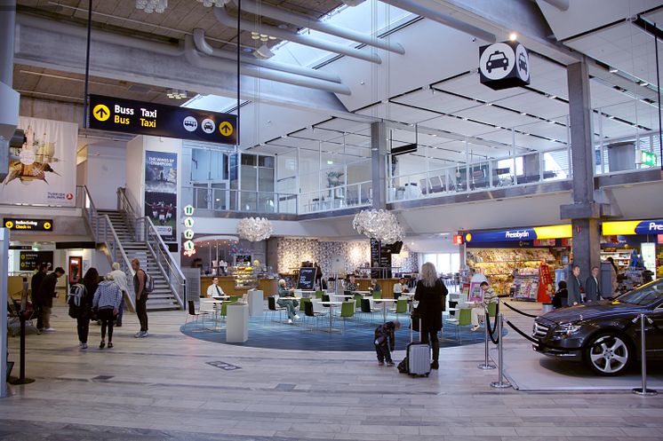 Ny inredning i inrikes, Göteborg Landvetter Airport