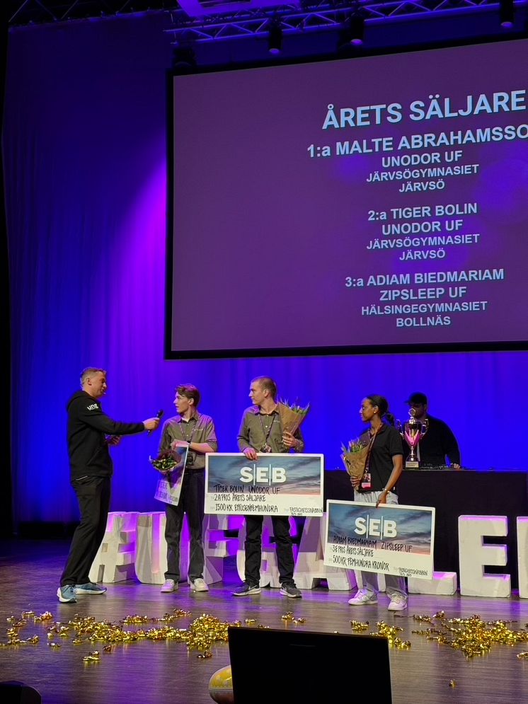 Årets Säljare, Malte Abrahamsson och Unódor UF vidare till SM i Ung Företagsamhet