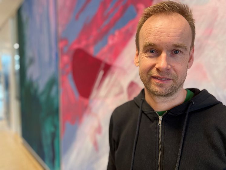 Stefan på förlaget Funkibator