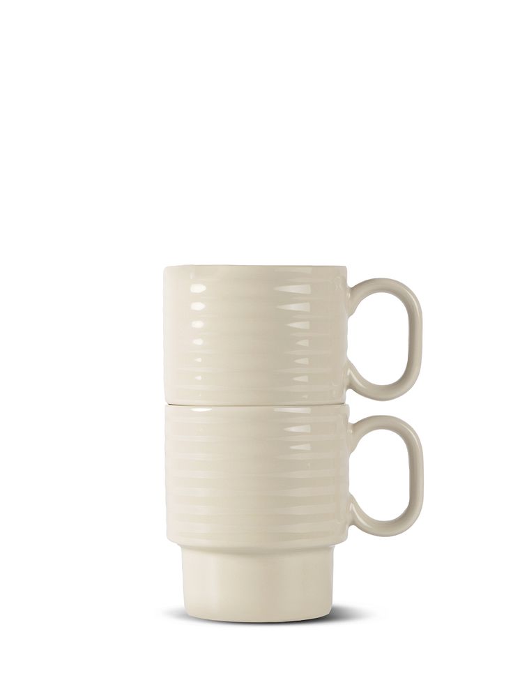 Sagaform SS25 - Coffee & More coffee mug, 2-pcs Beige 