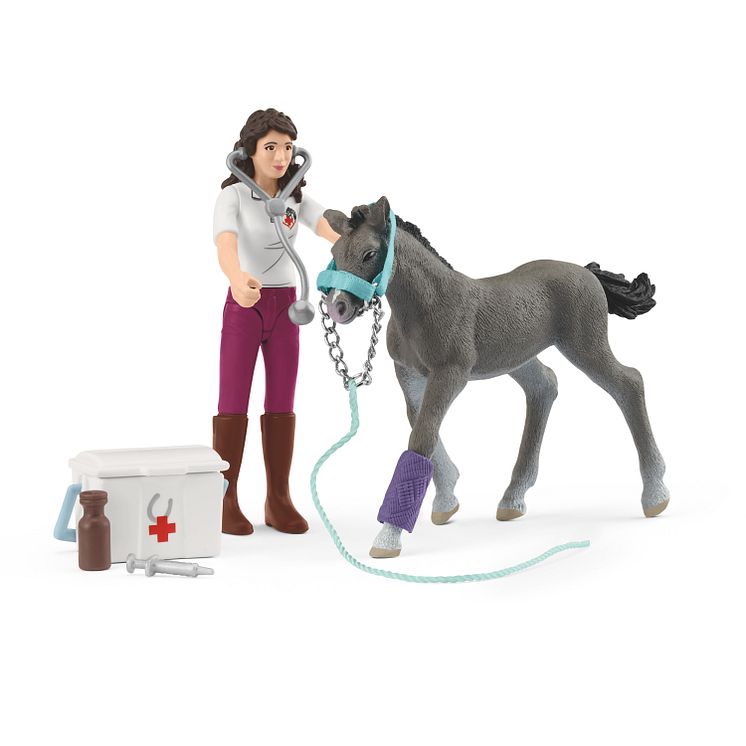 42752_POCKET SET_Horse Care Playset with Trakehner Foal (c)schleich®