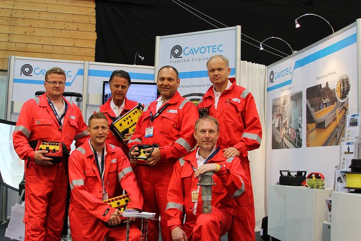 The Cavotec Micro-control team all kitted up and ready for action at ONS2012