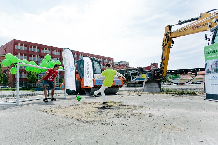 Avspark för Kvarteret Makrillen i Gamlestaden - Bostadsrätter Egnahemsbolaget