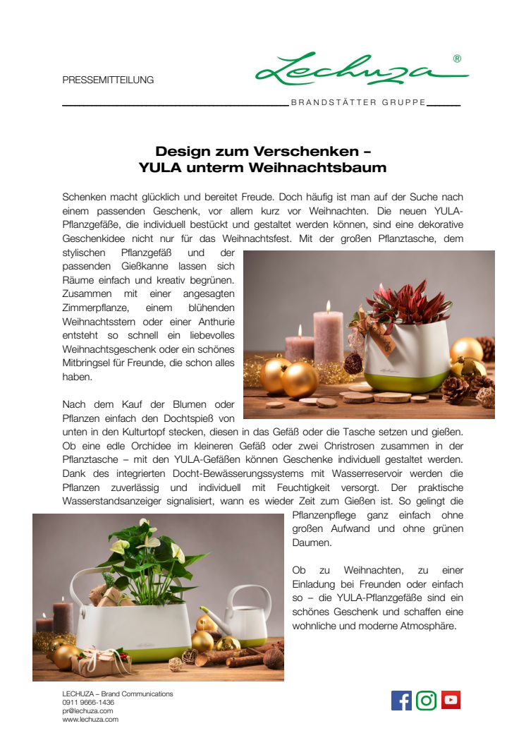 Design zum Verschenken - YULA unterm Weihnachtsbaum