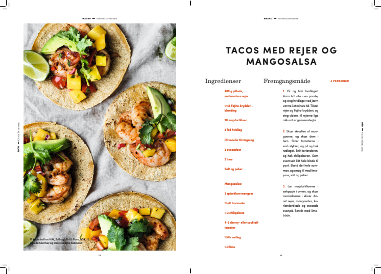Opskrift: Tacos med rejer og mangosalsa