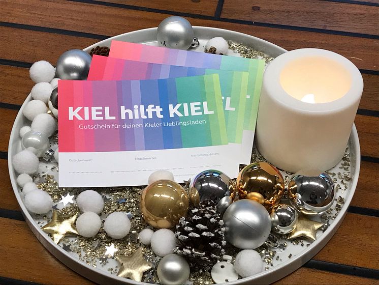 Kiel hilft Kiel Gutschein zb als Weihnachtsgeschenk