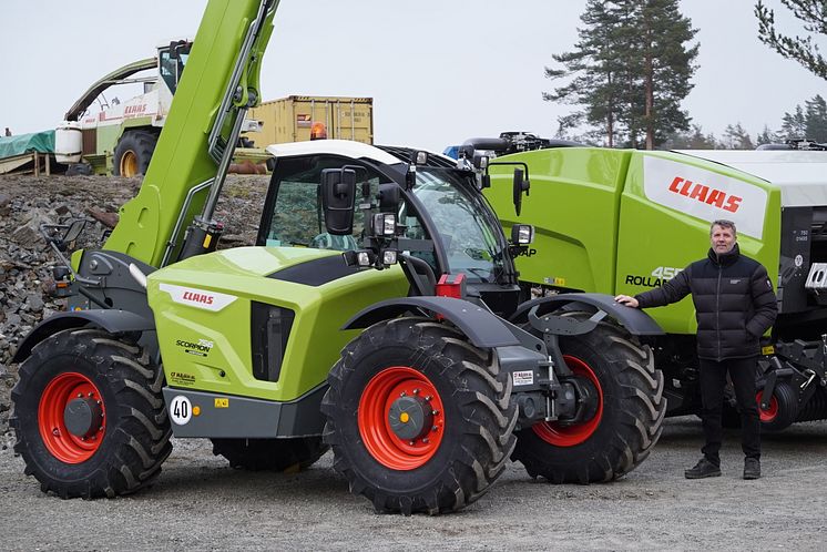 Frank Karling og CLAAS SCORPION