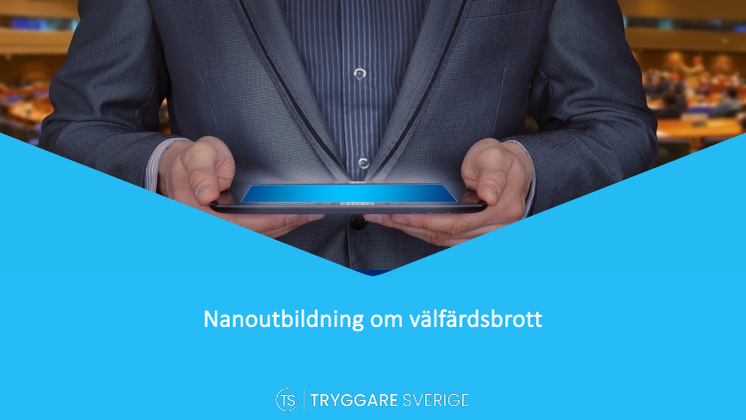 Folder Nanoutbildning om välfärdsbrott