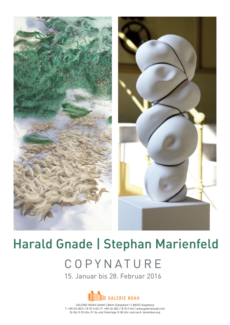 Plakat zu Ausstellung von Harald Gnade und Stephan Marienfeld