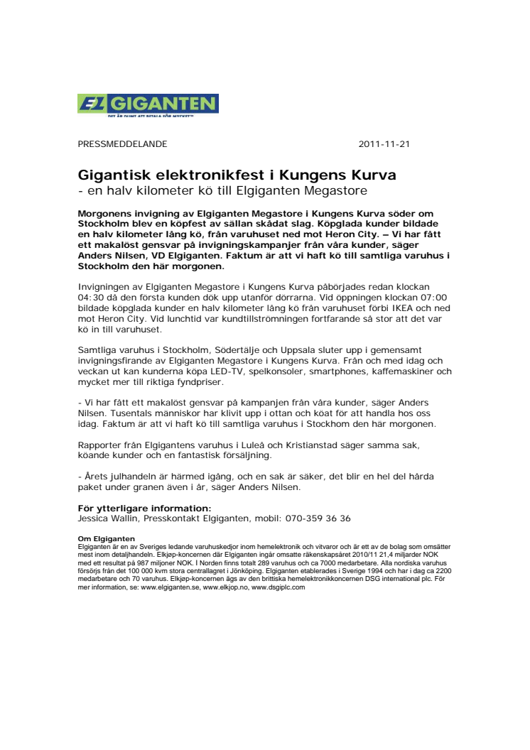 Gigantisk elektronikfest i Kungens Kurva 