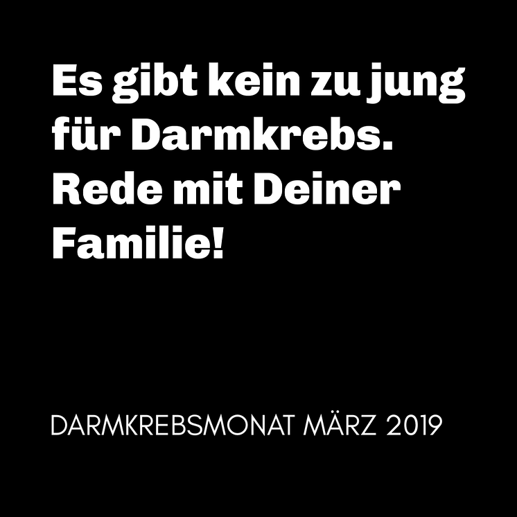 Darmkrebsmonat März 2019