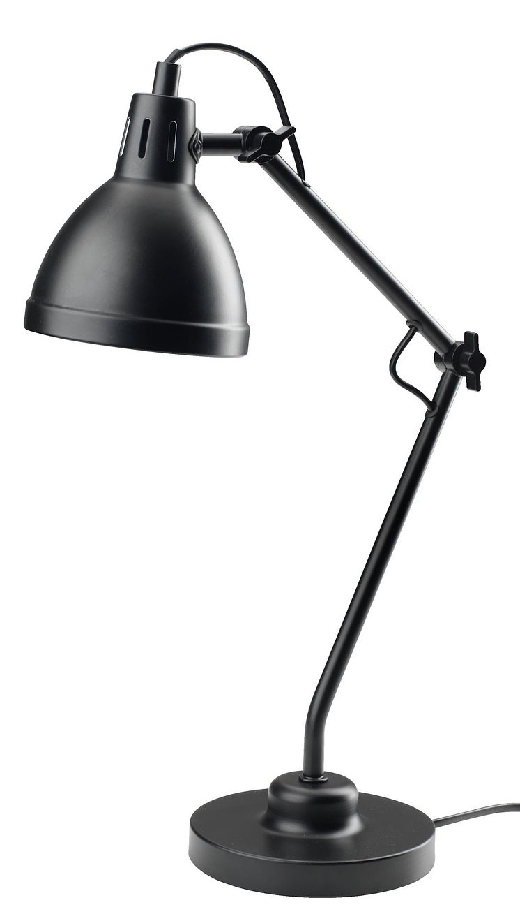 Lampe PATRIK Ø14xH45cm sort