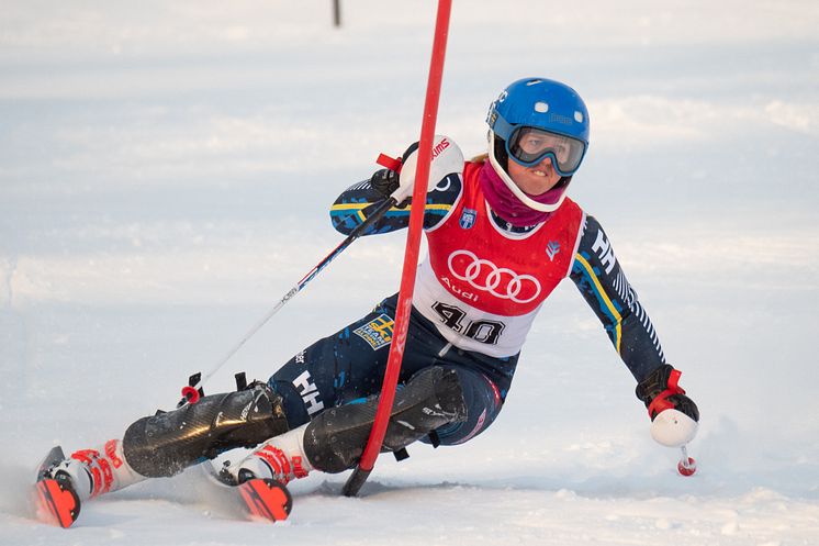 Alpinåkaren Emma Sahlin, Sollentuna SLK.