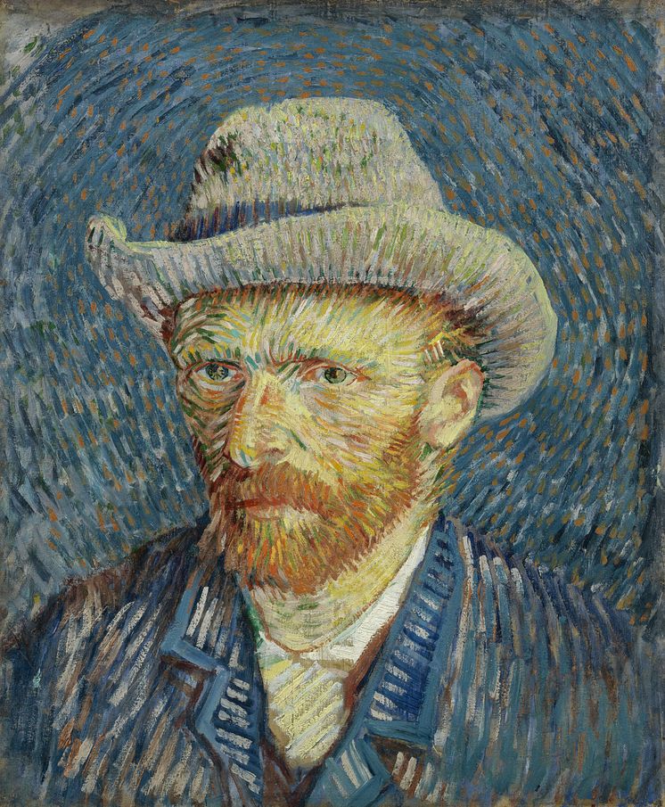 Vincent van Gogh, Selfportrait with grey Felt hat 1887