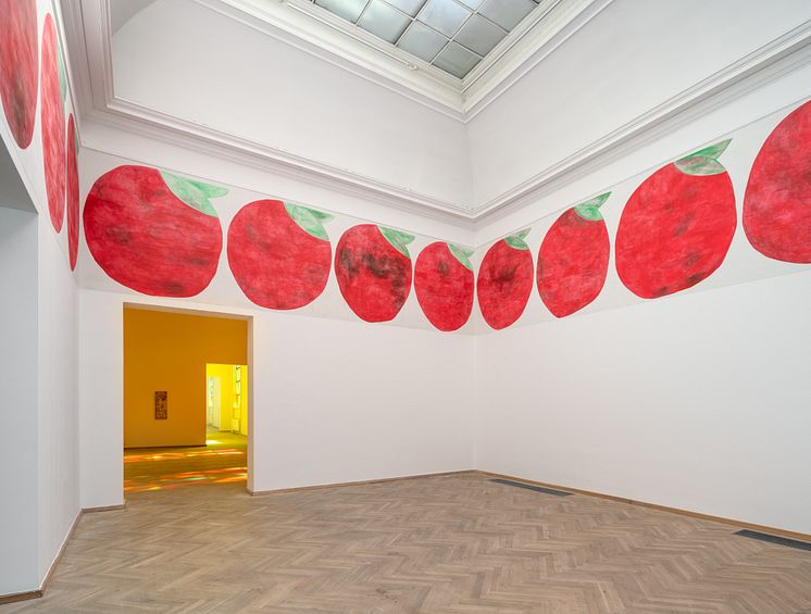 Alexander Tovborg, The Apple I, 2023. Church Windows (nature), 2023. Madonna, 2022-23. 